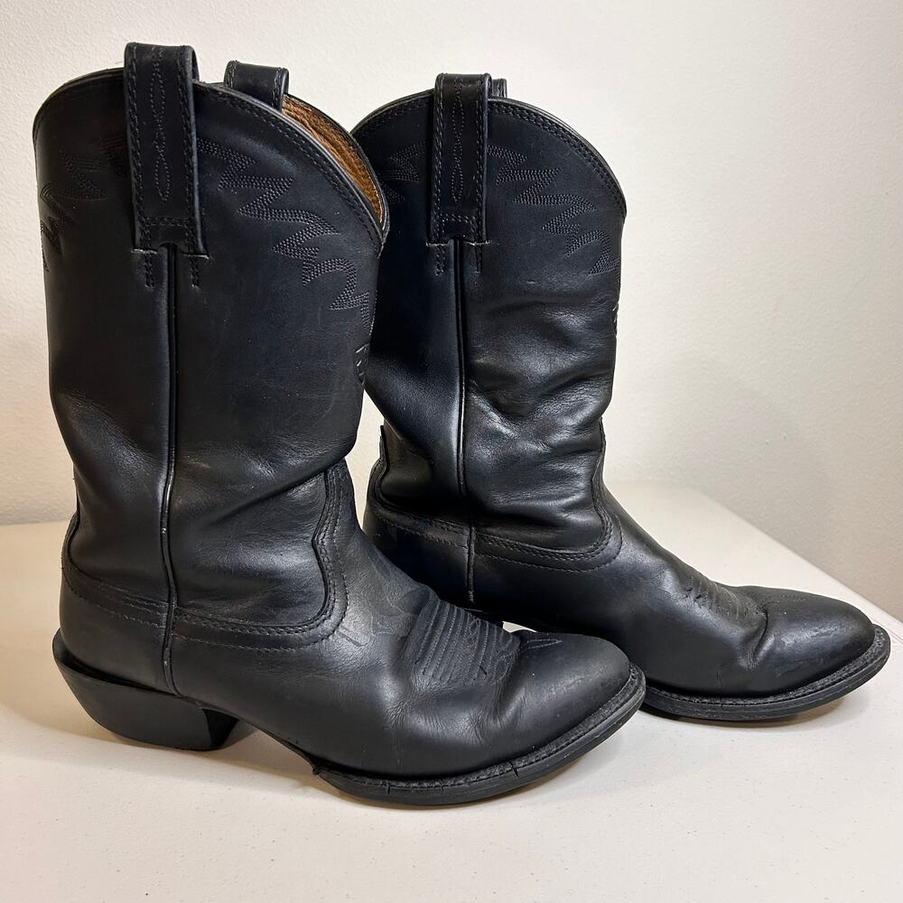Ariat Men's Sedona Black Western Ranch Farm Cowboy Boots Size 9.5‎ EE (Wide) - Picture 3 of 15